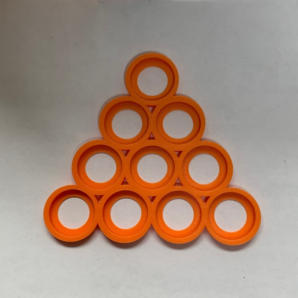 25mm Orange Arrow Cloud Movement Trays for 10 units